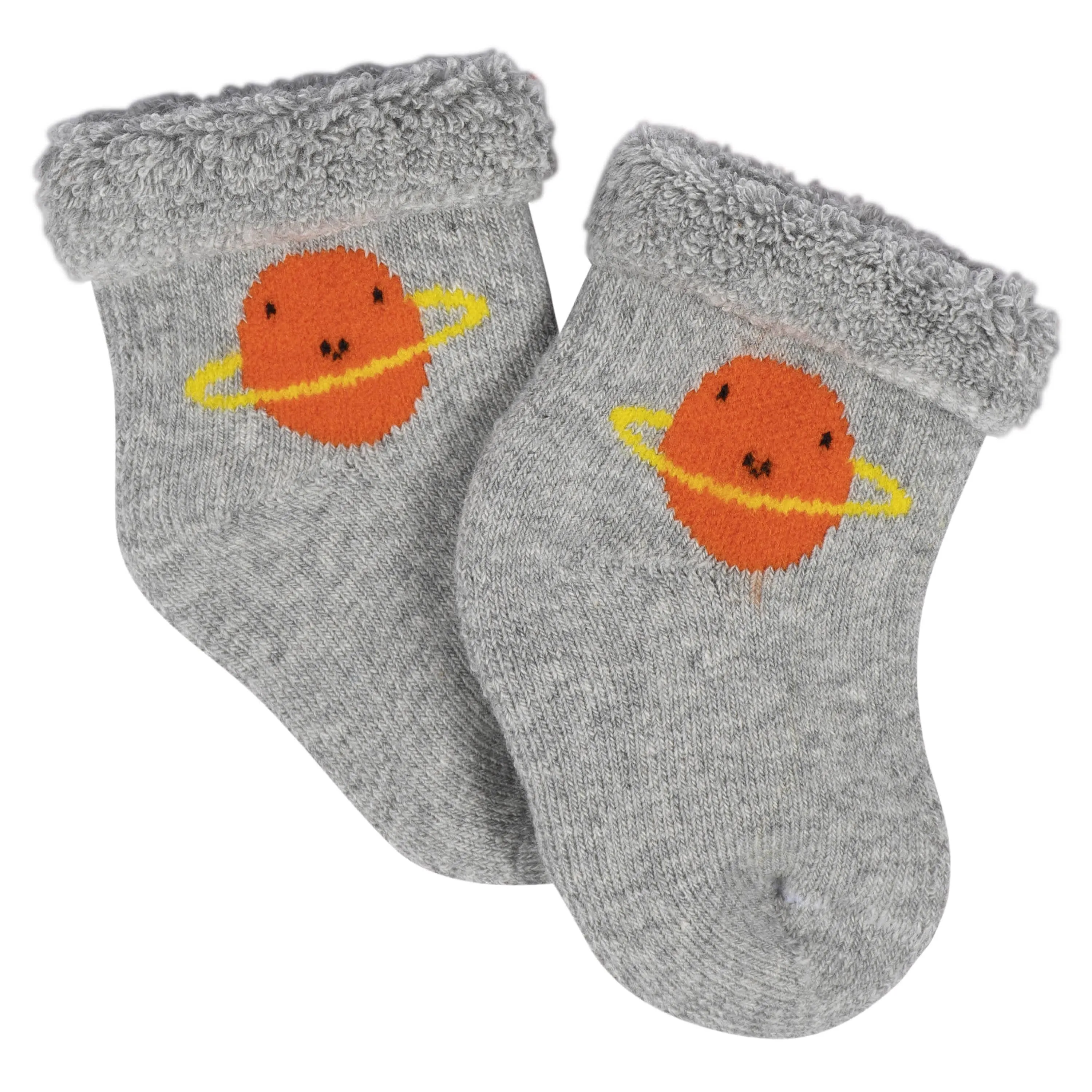 12-Pack Baby Boys Space Explorer Terry Wiggle Proof® Socks