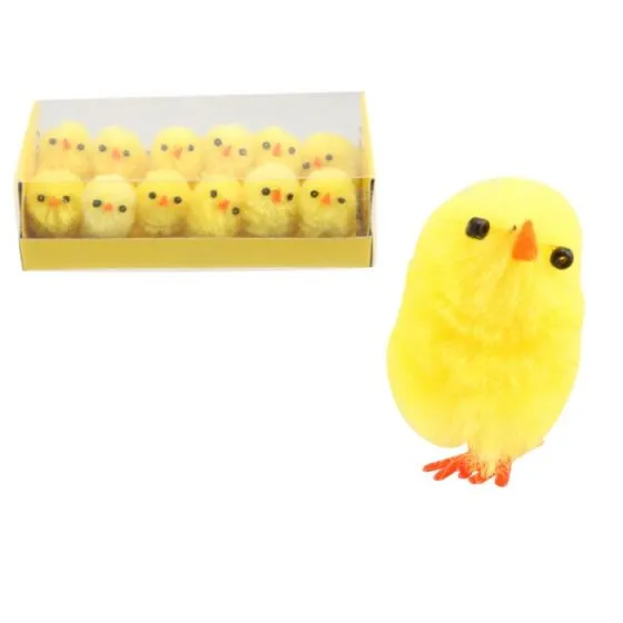 12pk Mini Easter Craft Plush Chicks