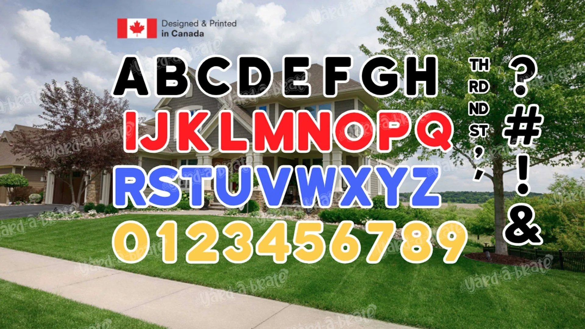 18" Tall Alphabet Kit (Regular Font) - Rental Business Kit (Y-0020)