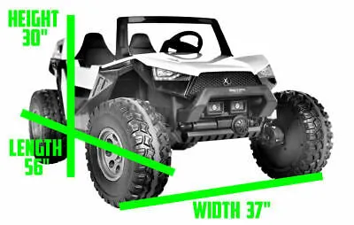 2025 Clash 4x4 | 24V 9AH | UTV Dune Buggy Upgraded 2 Seater Ride-On XXL | Large Leather Seat | Rubber Tires | Holds 325 Lbs | Remote | 10-15 KPh