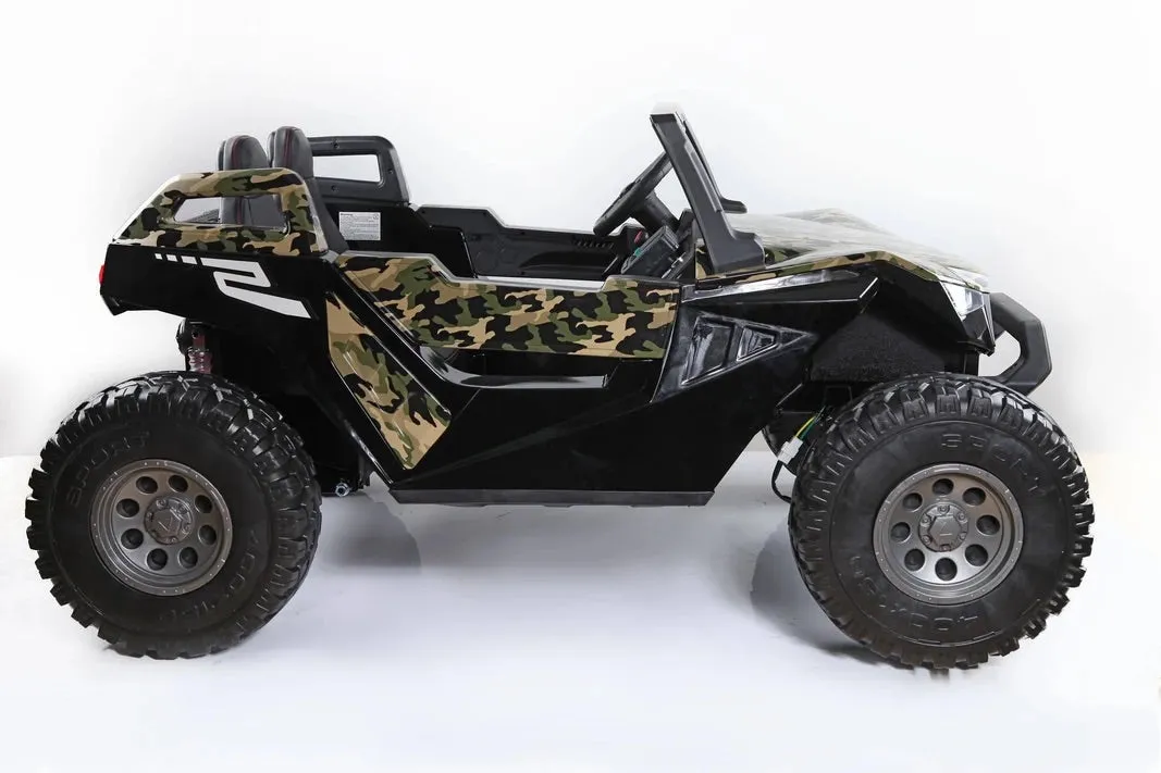 2025 Clash 4x4 UTV Dune Buggy 24V | 2 Seater Ride-On XXL | Leather Seats | Rubber Tires | Remote