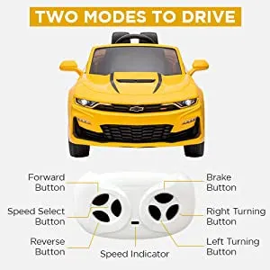 2025 Upgraded Licensed Chevrolet Camaro 2SS Ride on Car | 12v | Small 2 Seater | Remote