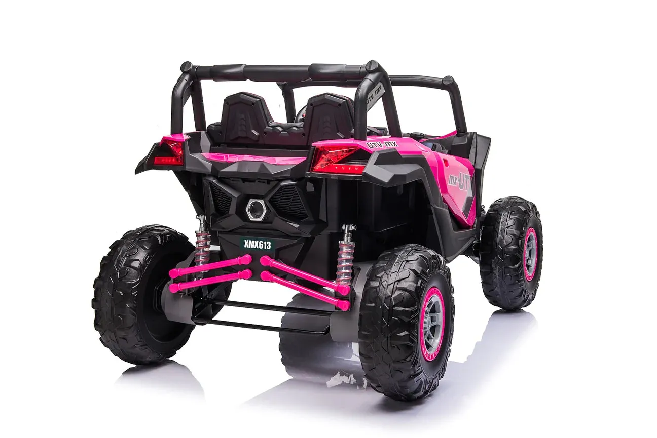 2025 Upgraded UTV XMX613 XXL | 4x4 | 24V | 2 Seater Ride-On | MP3 | Leather Seats | Rubber Tires | Remote