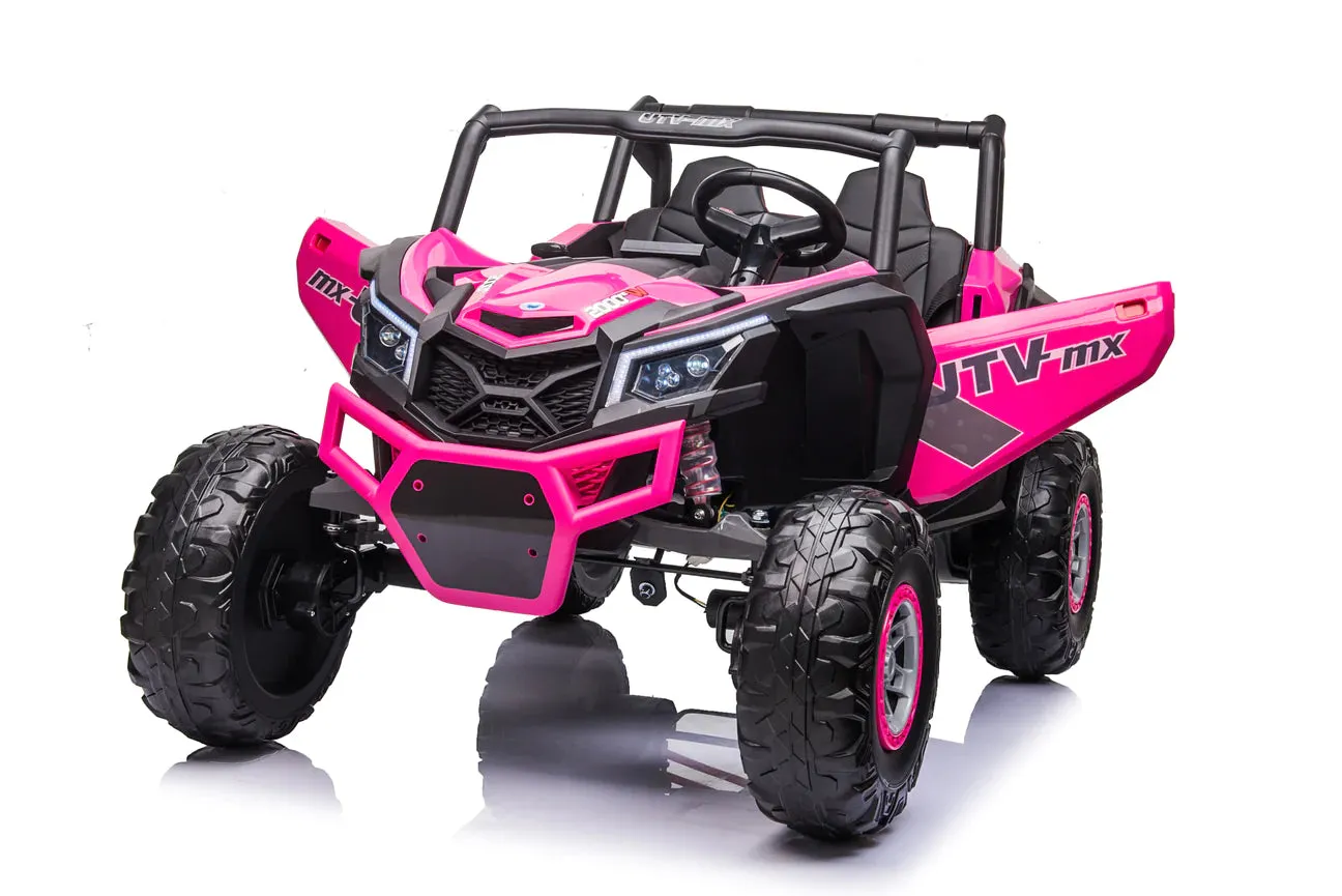 2025 Upgraded UTV XMX613 XXL | 4x4 | 24V | 2 Seater Ride-On | MP3 | Leather Seats | Rubber Tires | Remote