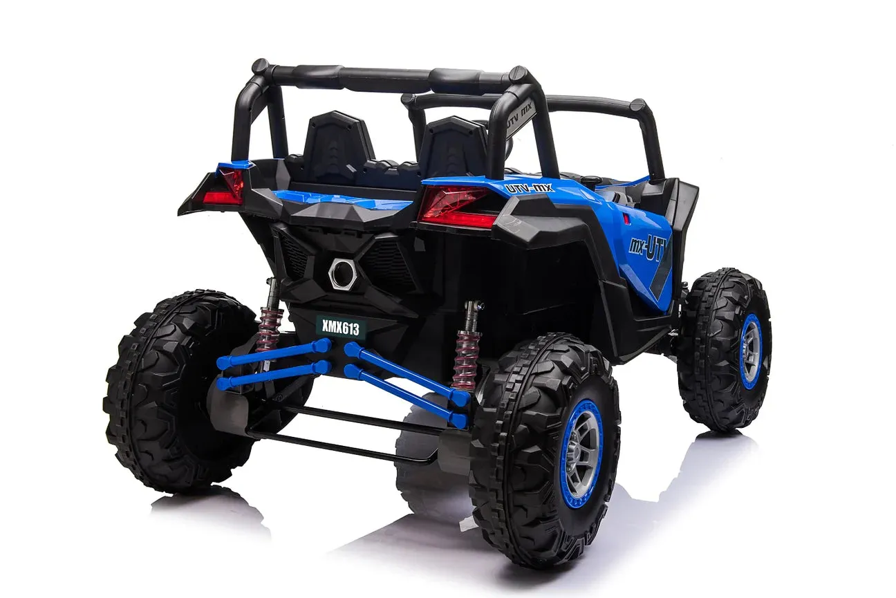 2025 Upgraded UTV XMX613 XXL | 4x4 | 24V | 2 Seater Ride-On | MP3 | Leather Seats | Rubber Tires | Remote