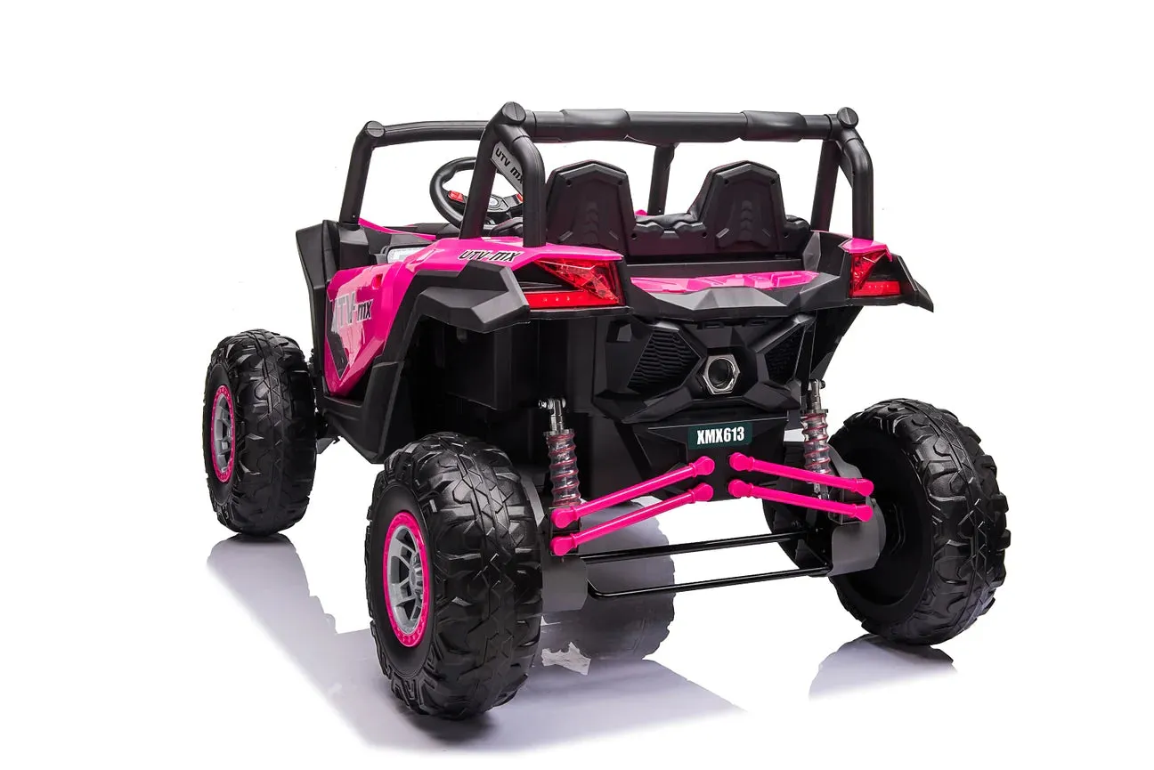 2025 Upgraded UTV XMX613 XXL | 4x4 | 24V | 2 Seater Ride-On | MP3 | Leather Seats | Rubber Tires | Remote