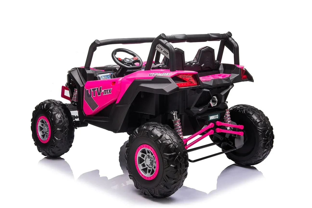 2025 Upgraded UTV XMX613 XXL | 4x4 | 24V | 2 Seater Ride-On | MP3 | Leather Seats | Rubber Tires | Remote