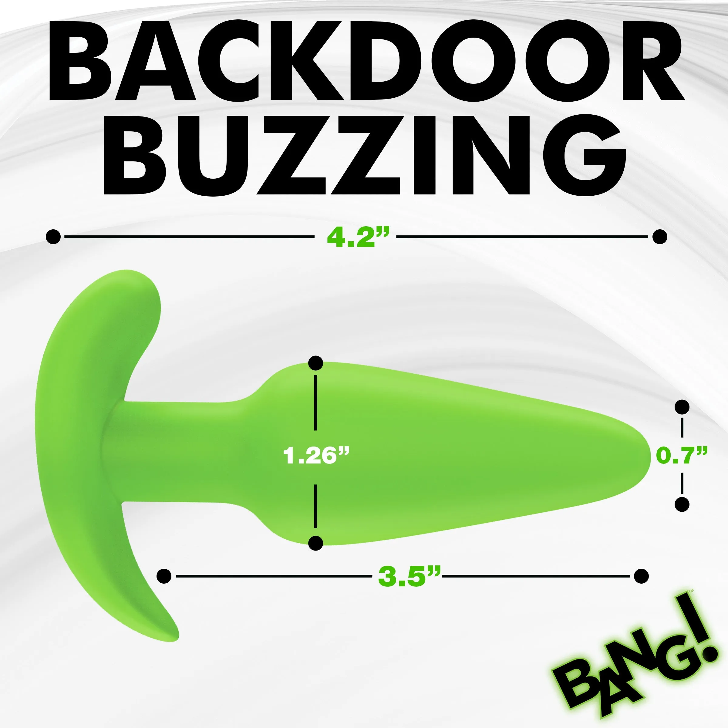 21X Glow-in-the-Dark Butt Plug w/ Remote