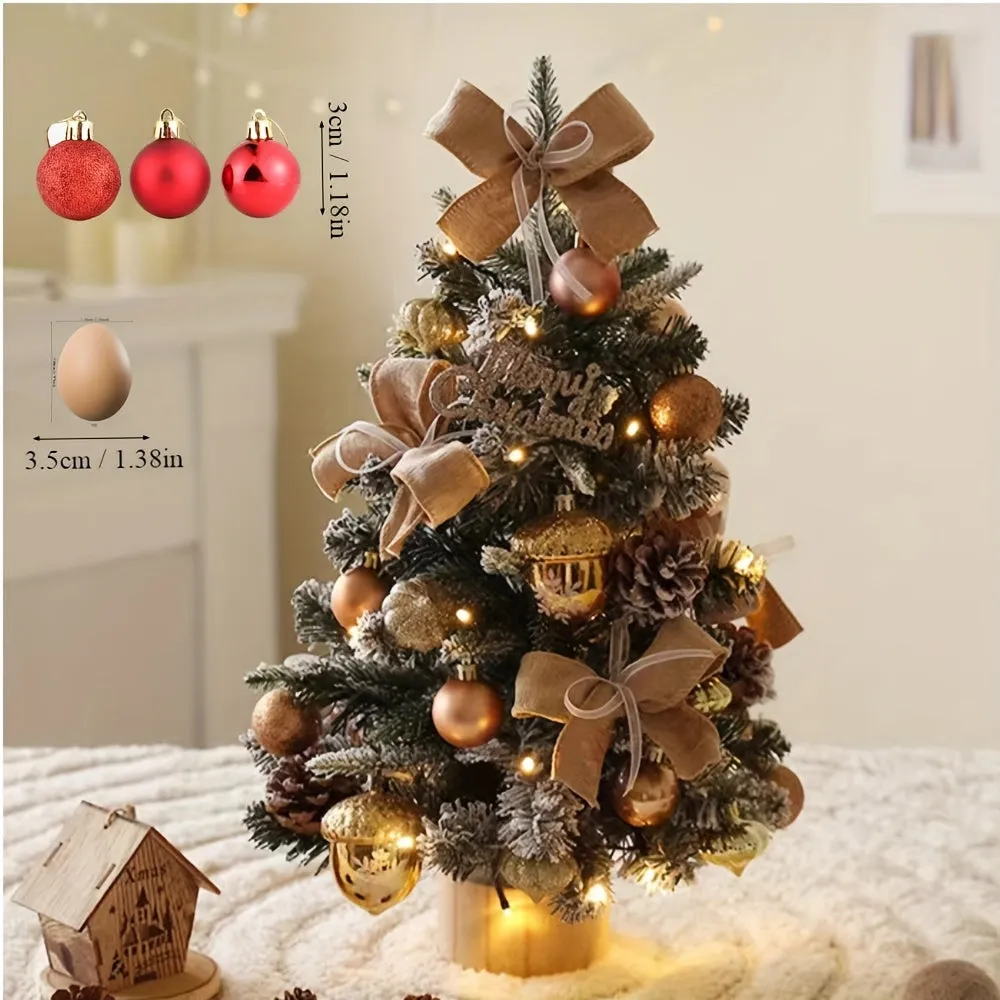 24pc Festive Hanging Ball Set for Holiday Home Decor