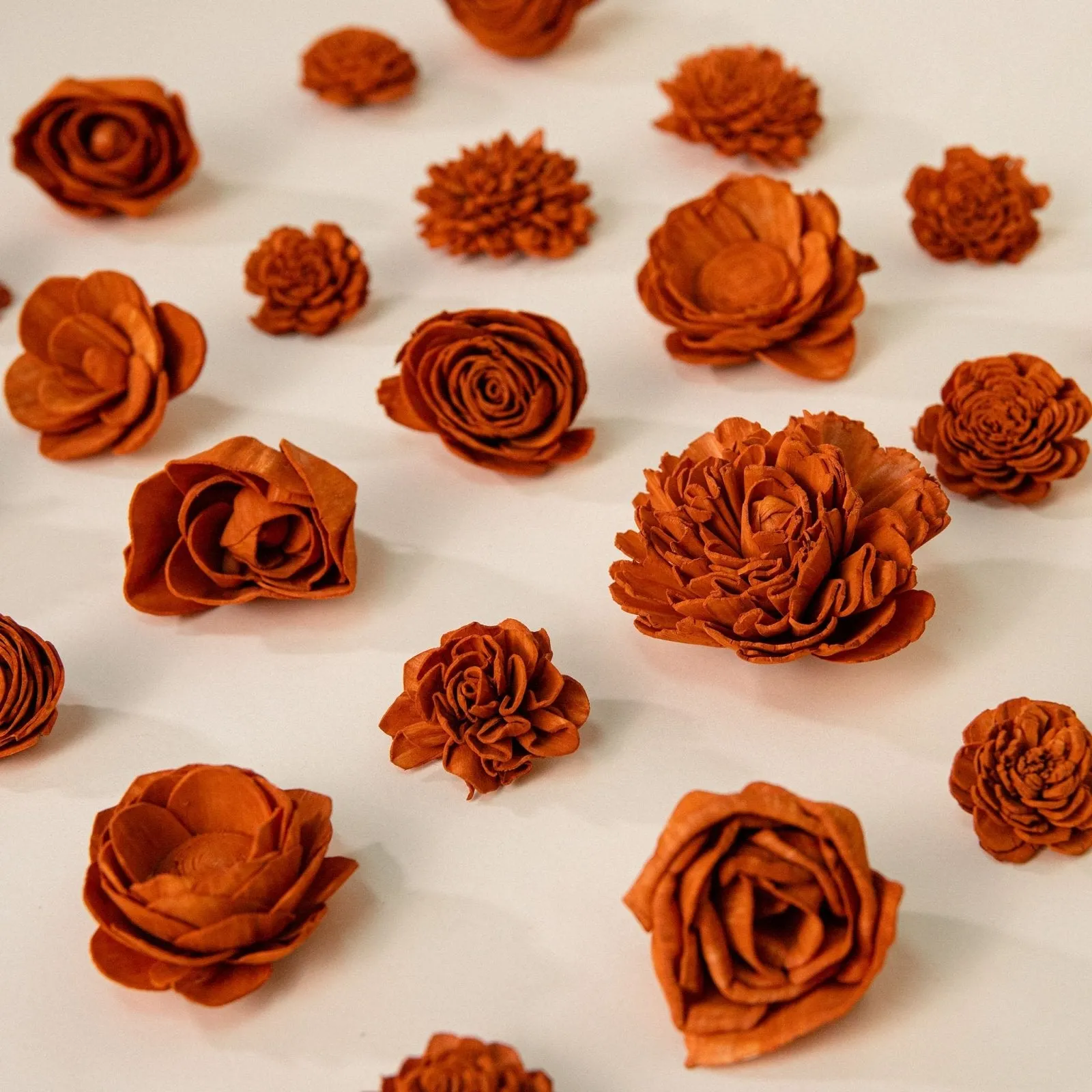 25-Pack of Terracotta-Colored Mixed Flowers