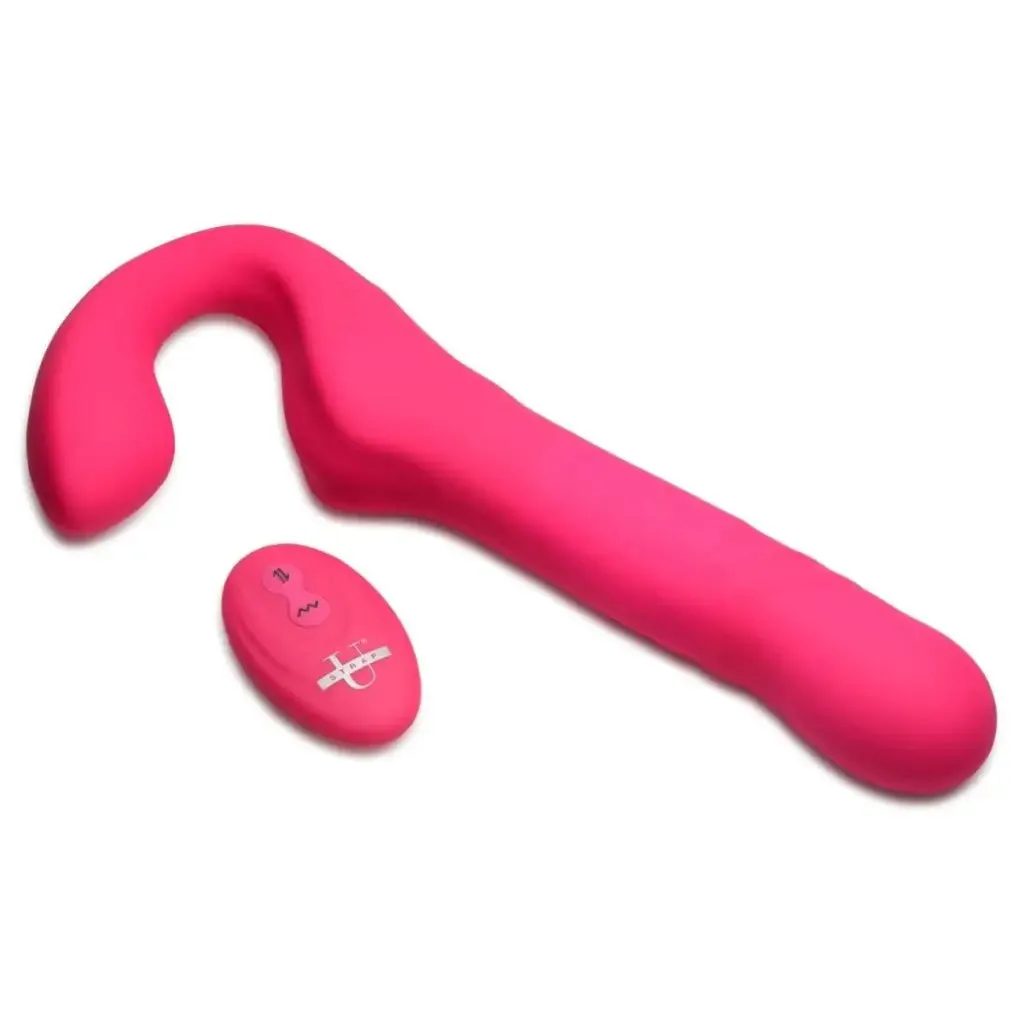 30x Thrusting And Vibrating Strapless Strap-on With Remote Control