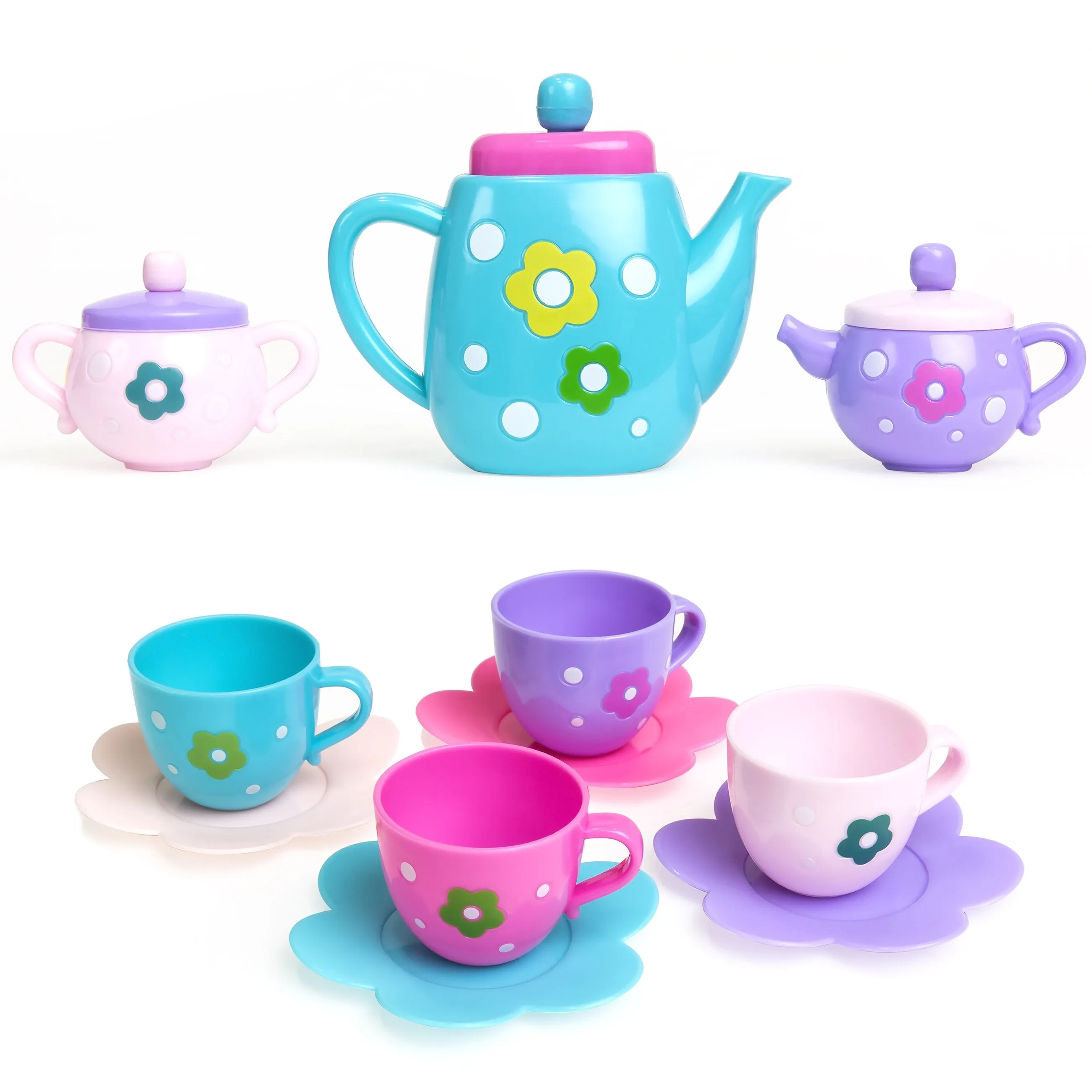 37-Piece Kids Pretend Kitchen Tea Party Play Set