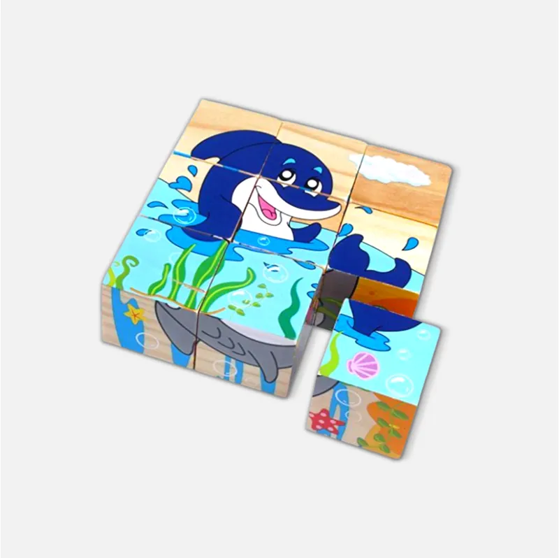 3D 6 Face Aqua Animal Block Puzzle