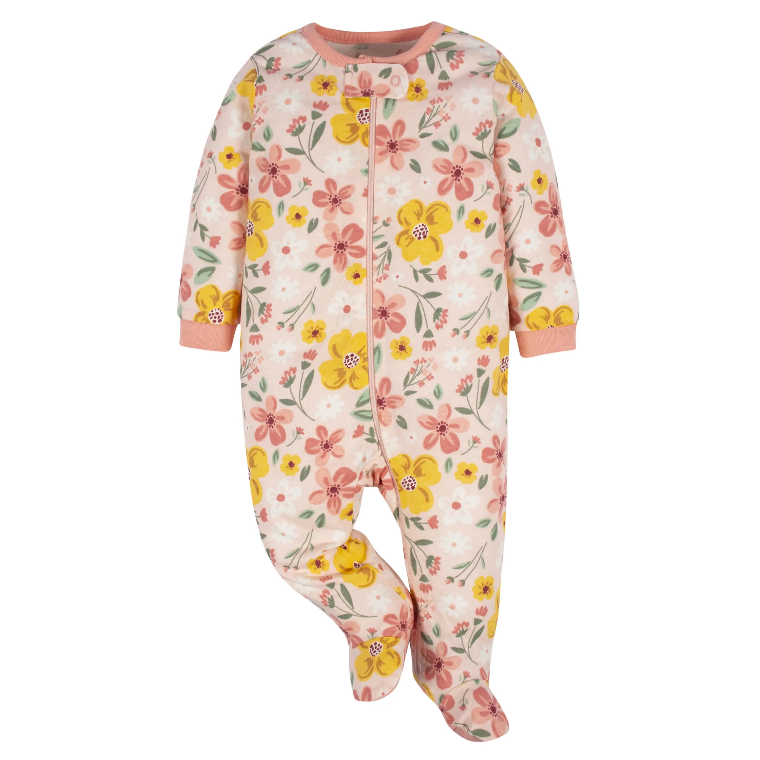 4-Pack Baby Girls Golden Floral Sleep 'N Plays