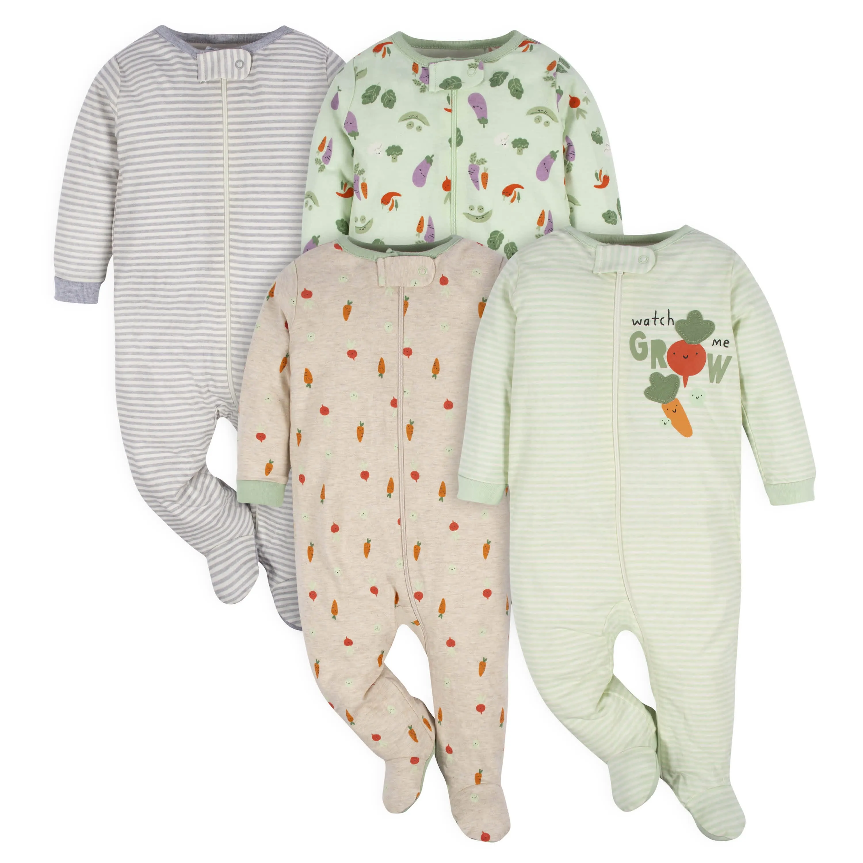 4-Pack Baby Neutral Happy Veggies Sleep 'N Plays