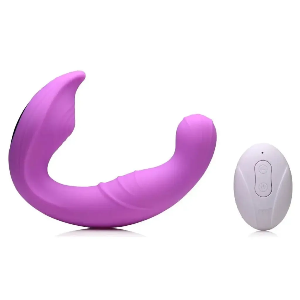 5x Come Hither Silicone Vibrator With Remote Control