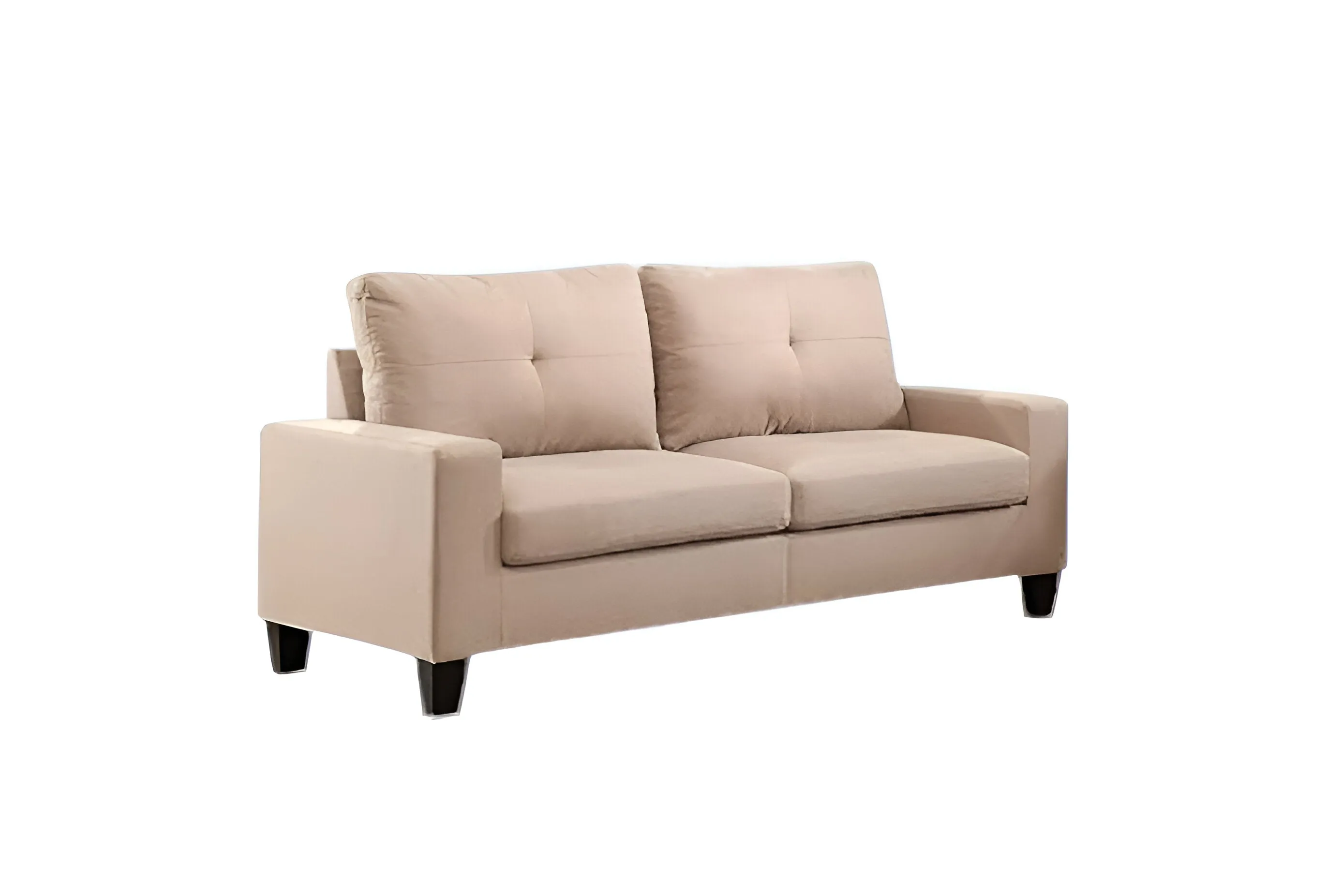 71" Beige Linen Platinum  Sofa And Loveseat