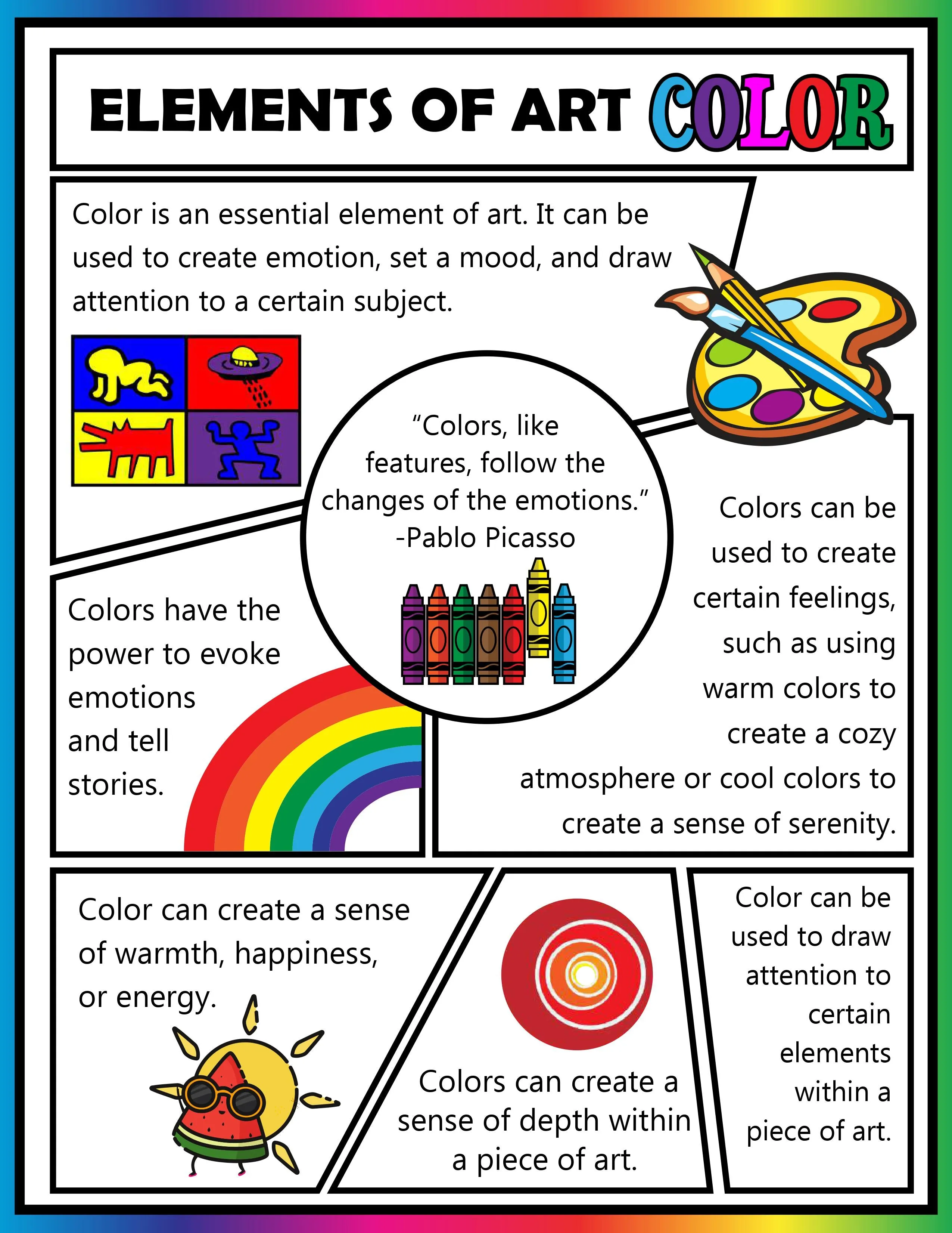 Art: 7 Elements of Art Activities Pack for Kids