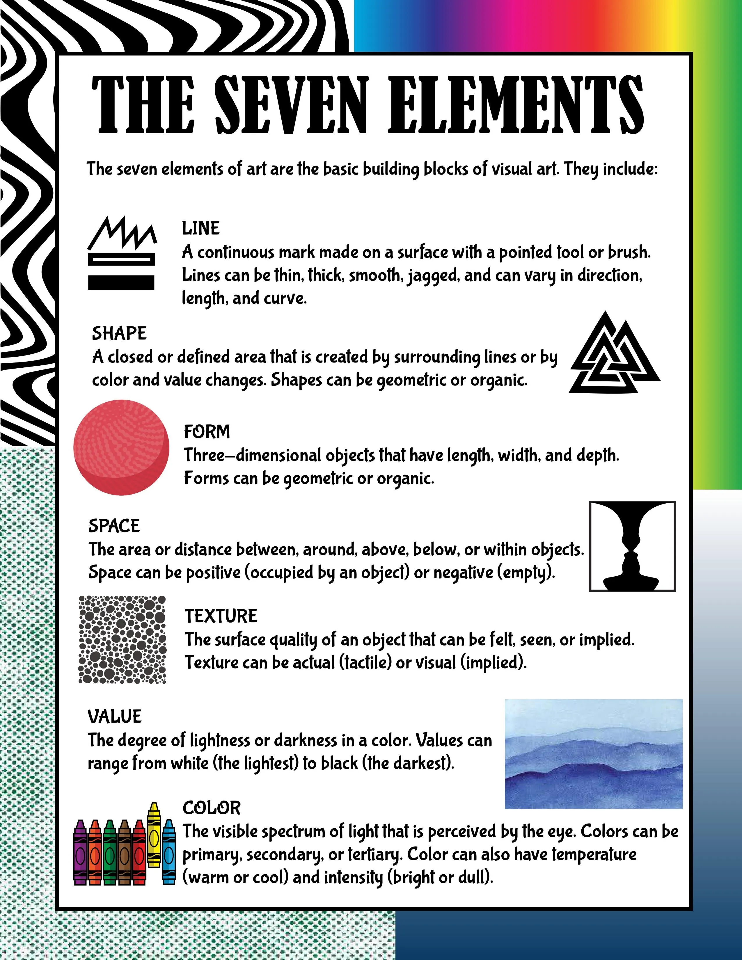 Art: 7 Elements of Art Activities Pack for Kids