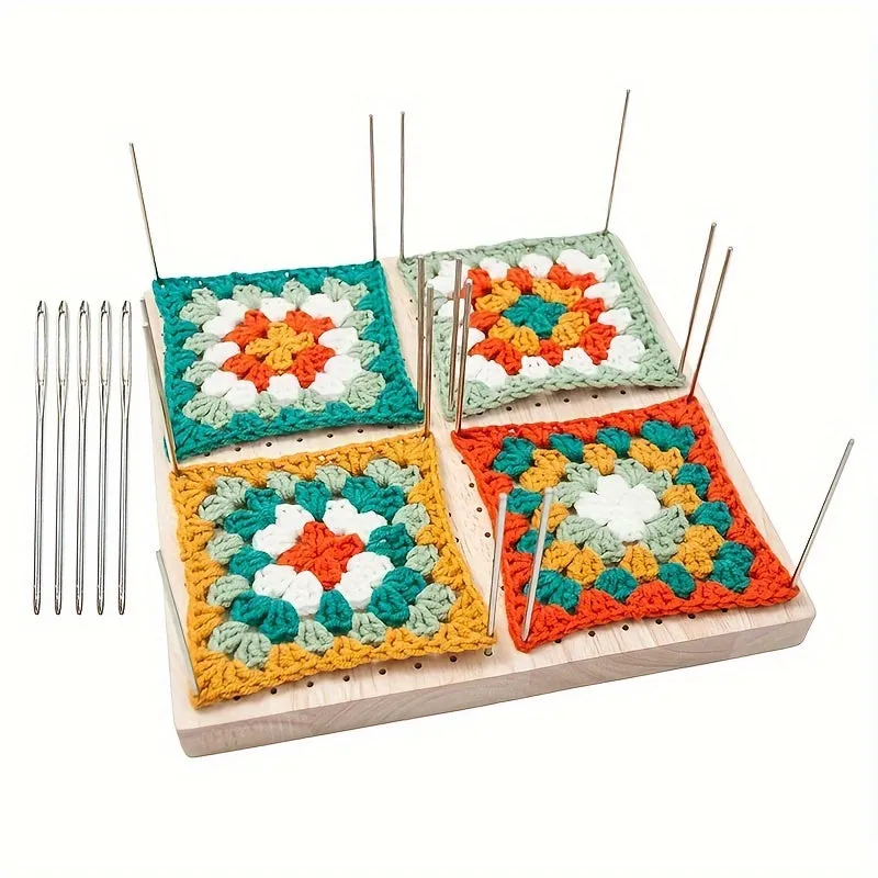 Bamboo Wood Crochet Board with Accessories for Crafting