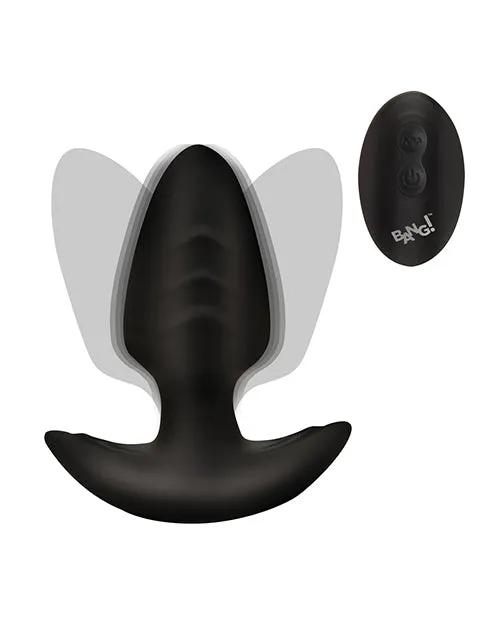 Bang! Rotating & Vibrating Tapered Butt Plug w/Remote - Black