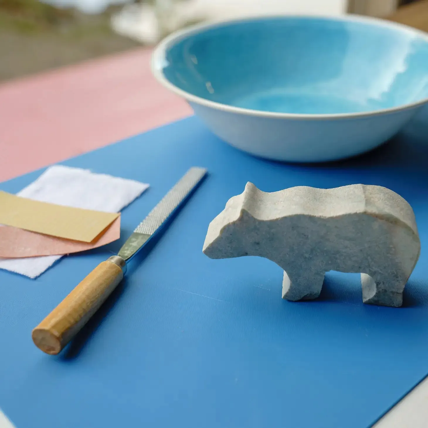 Bear Soapstone Carving and Whittling Kit