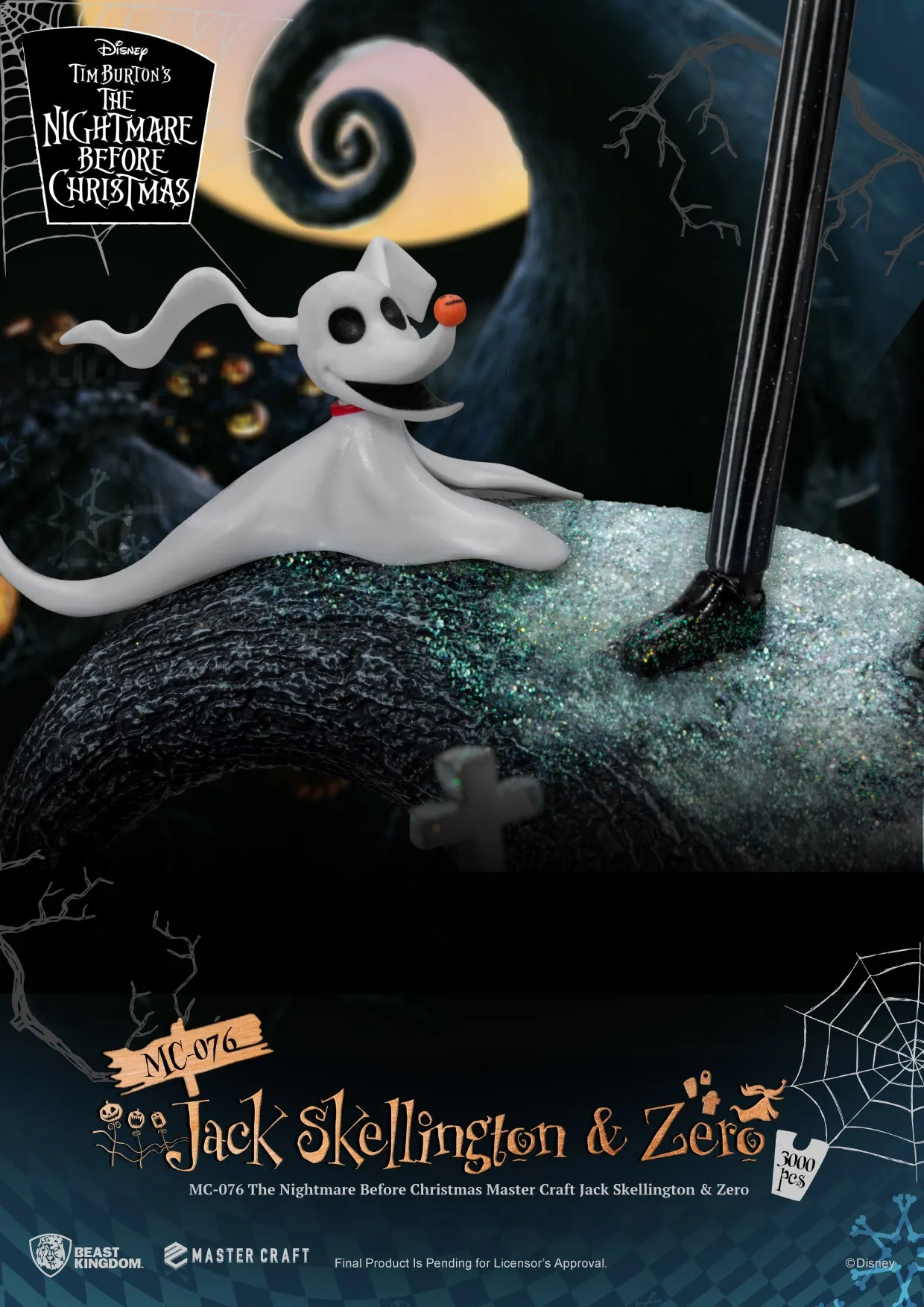 Beast Kingdom MC-076 The Nightmare Before Christmas Master Craft Jack Skellington & Zero