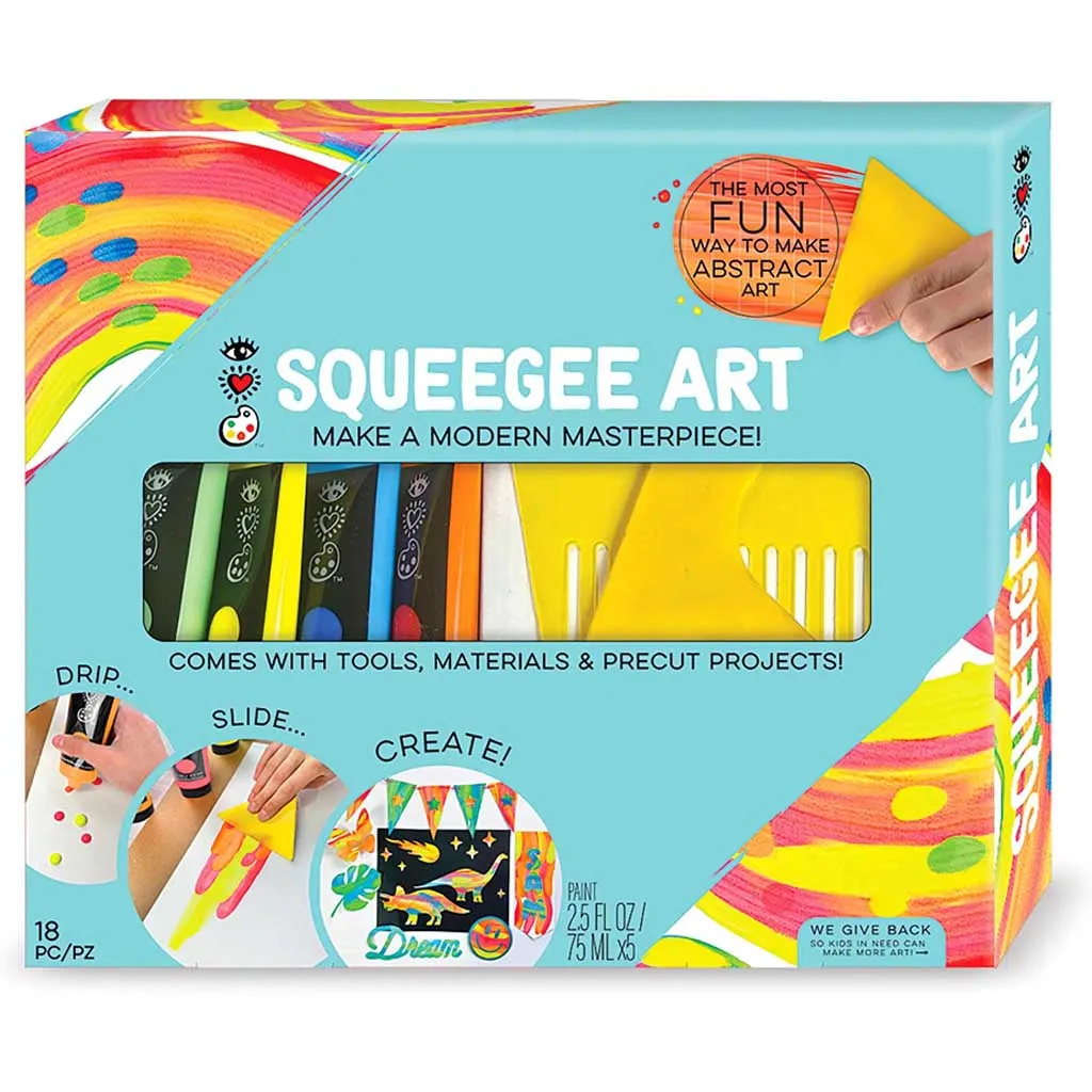 Bright Stripes iHeartArt Squeegee Art Kit for Kids