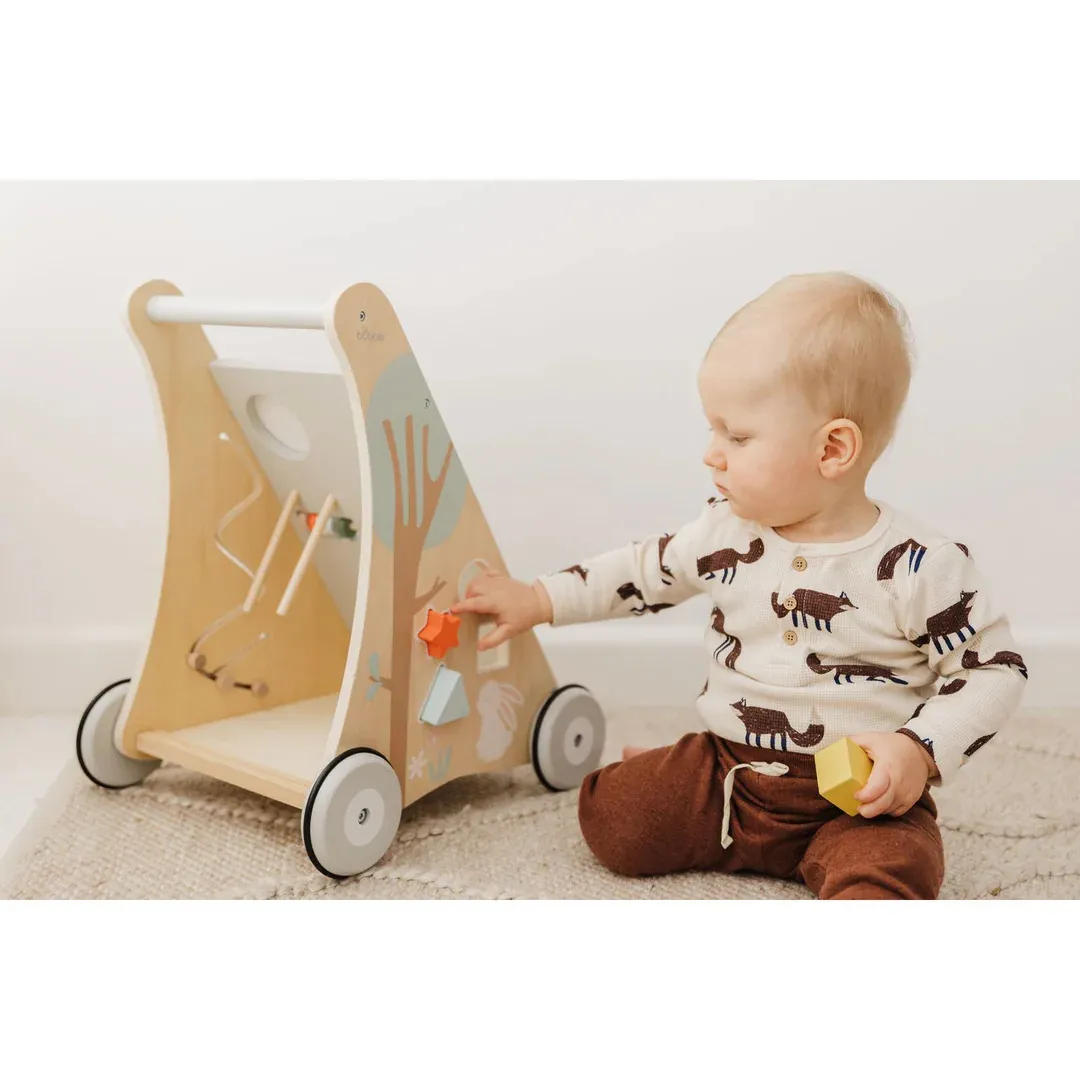 BUBBLE Wooden Activity Play Walker (18m )