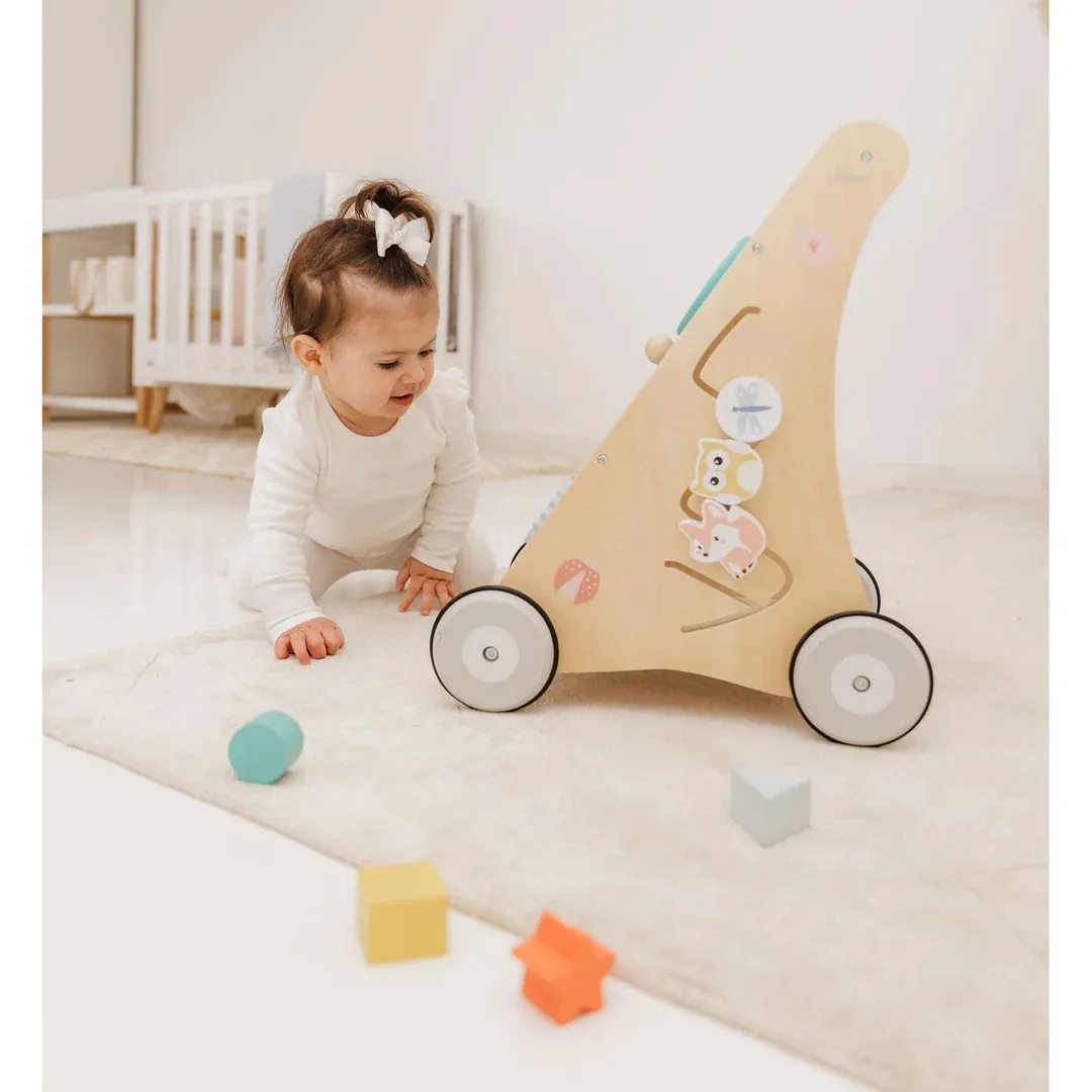 BUBBLE Wooden Activity Play Walker (18m )