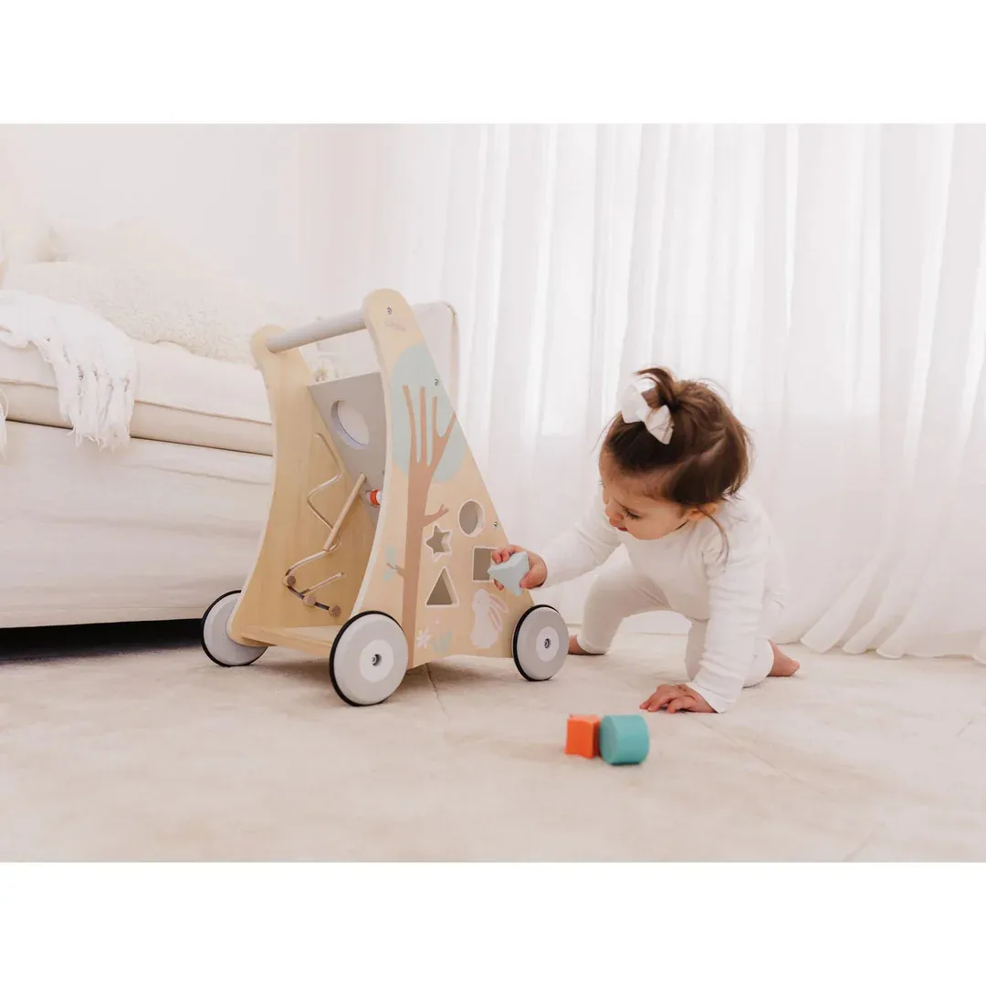 BUBBLE Wooden Activity Play Walker (18m )