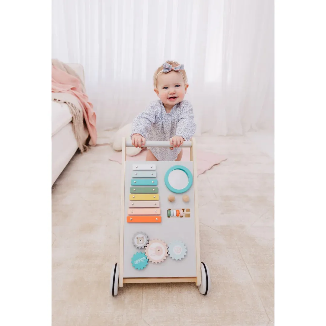 BUBBLE Wooden Activity Play Walker (18m )