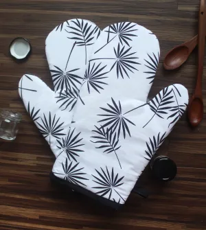 Cotton Neem Leaf Oven Gloves Pack Of 2