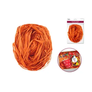 Craft Decor:  Raffia Colored-Orang, 2oz