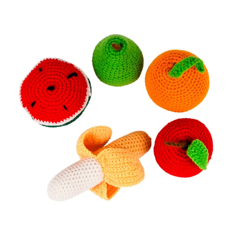 Crochet Fruit Toys | Play Food for Kids (5 Pcs)