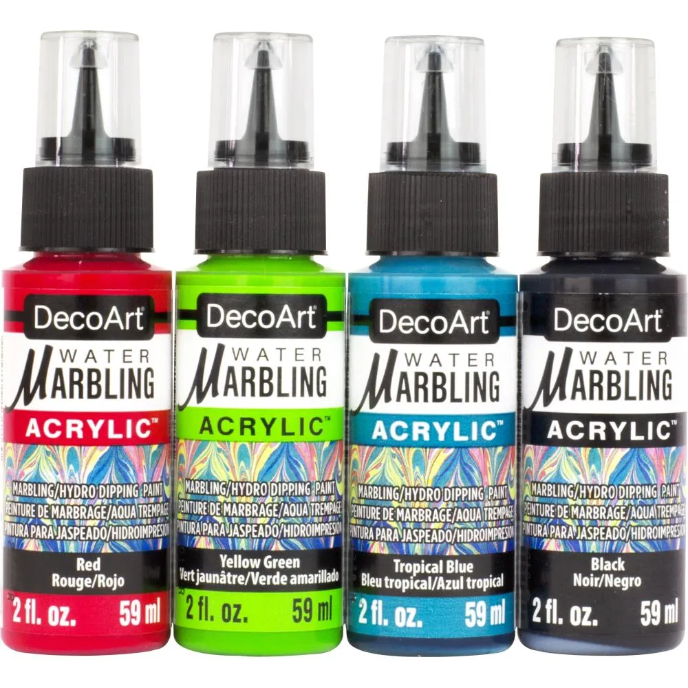 DecoArt Water Marbling Value Pack 2oz 4 pack - Modern Brights