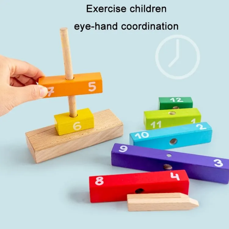 Digital Cognitive Wooden Building Blocks with Clock