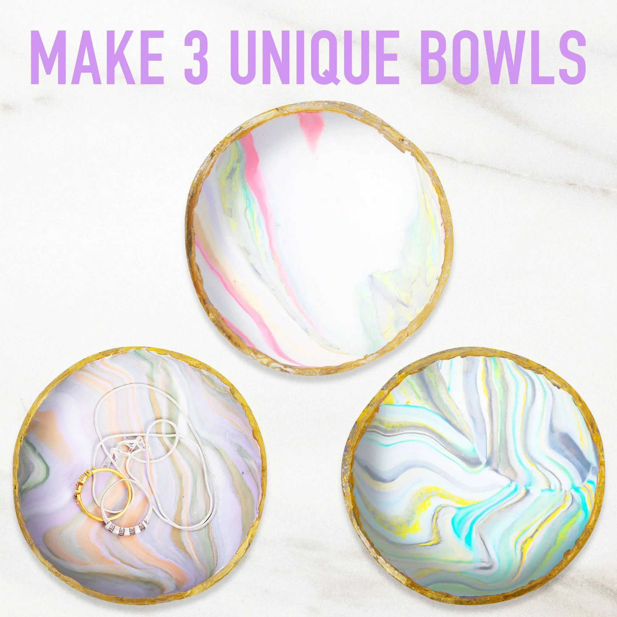 DIY Jewelry Bowls - Craft Kit (JOIFULI)