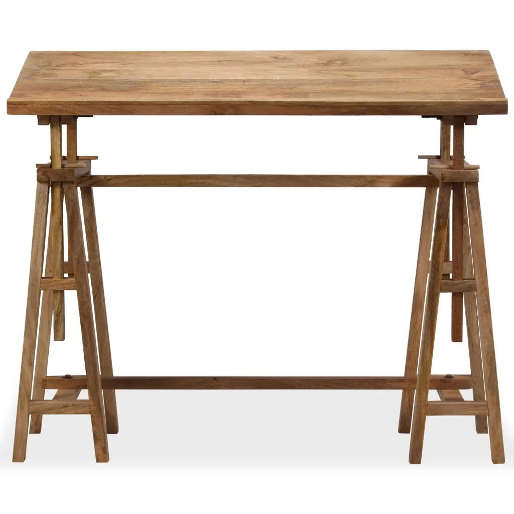 Drafting Table Solid Mango Wood 116x50x76 cm