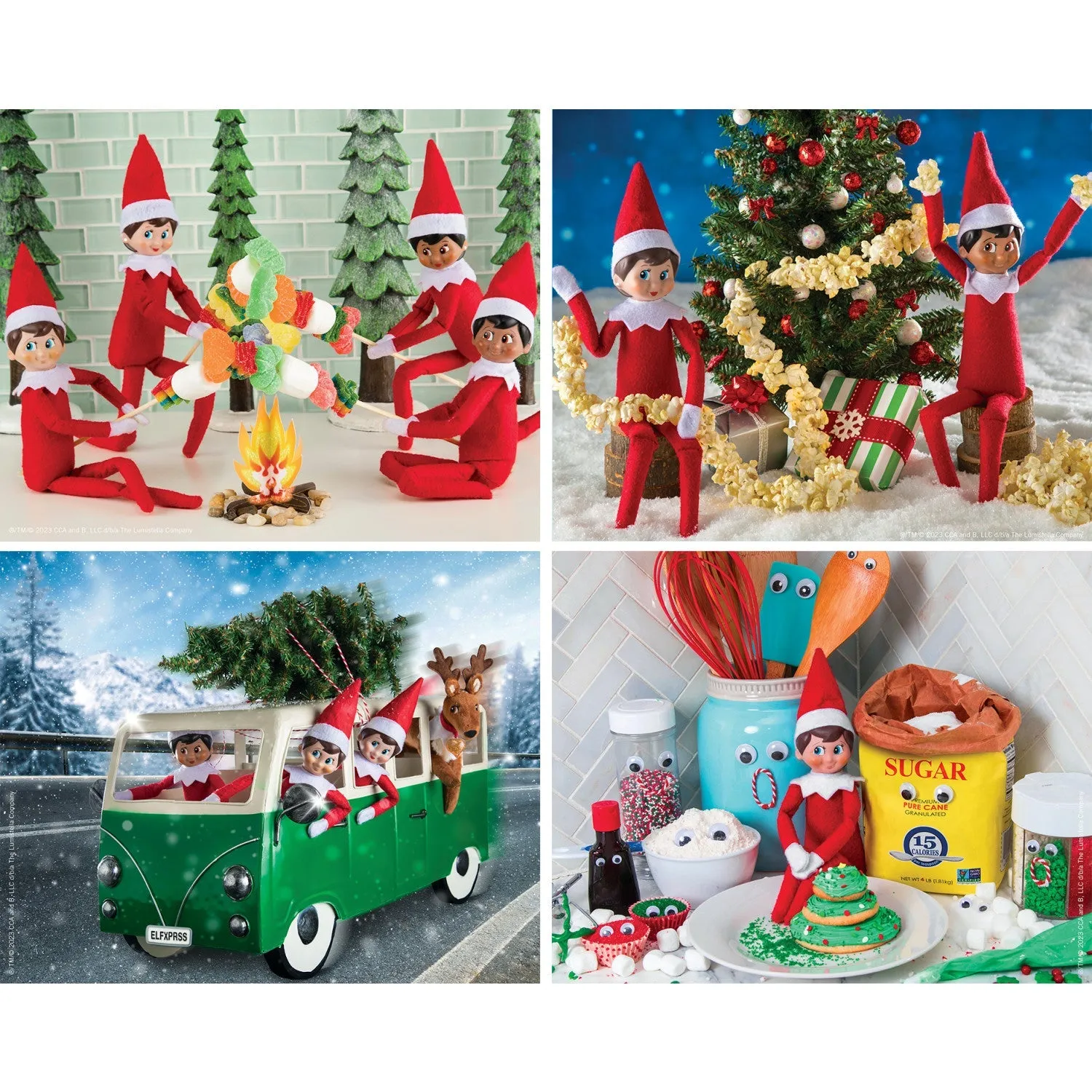 Elf on the Shelf 4-Pack 100 Piece Jigsaw Puzzles - V2