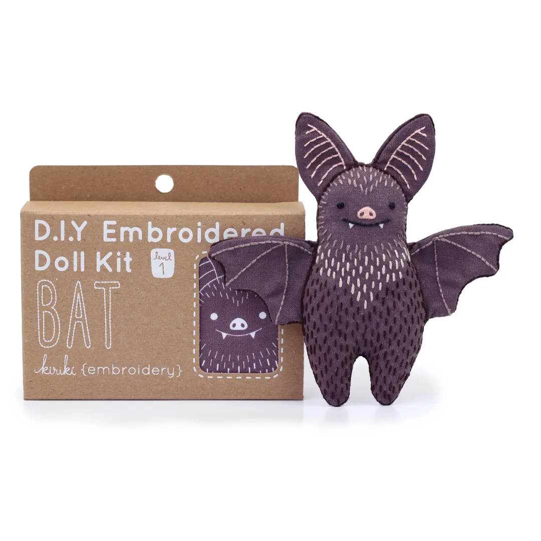 Embroidery Mini Plush Kit, Bat | Level 1