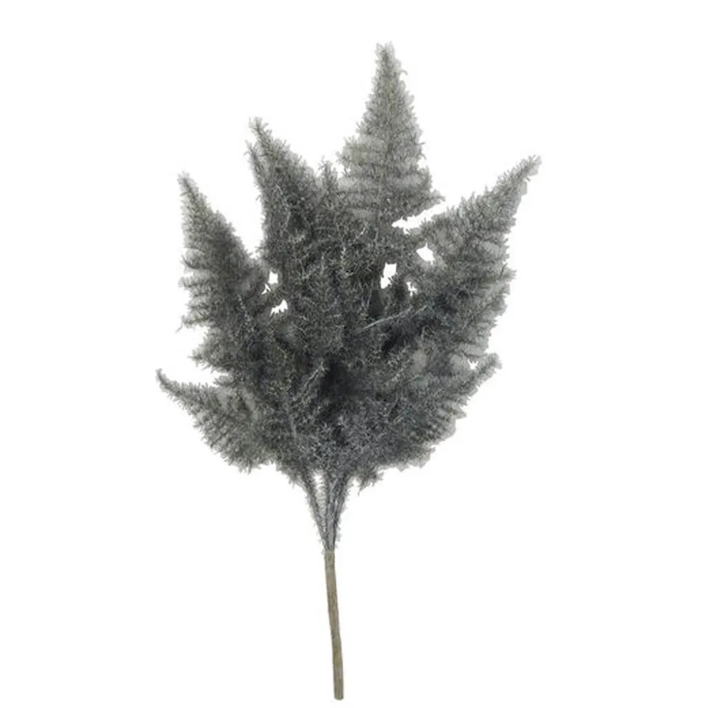 Fall Dark Gray Smoke Fern Bush, 21in