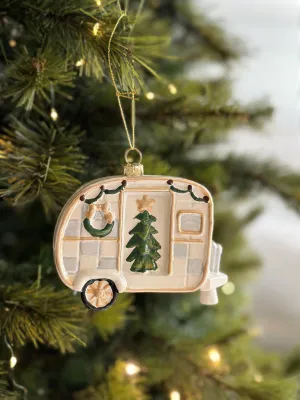 Festive Camper Holiday Ornament