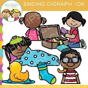 Final Digraph Clip Art - CK Words