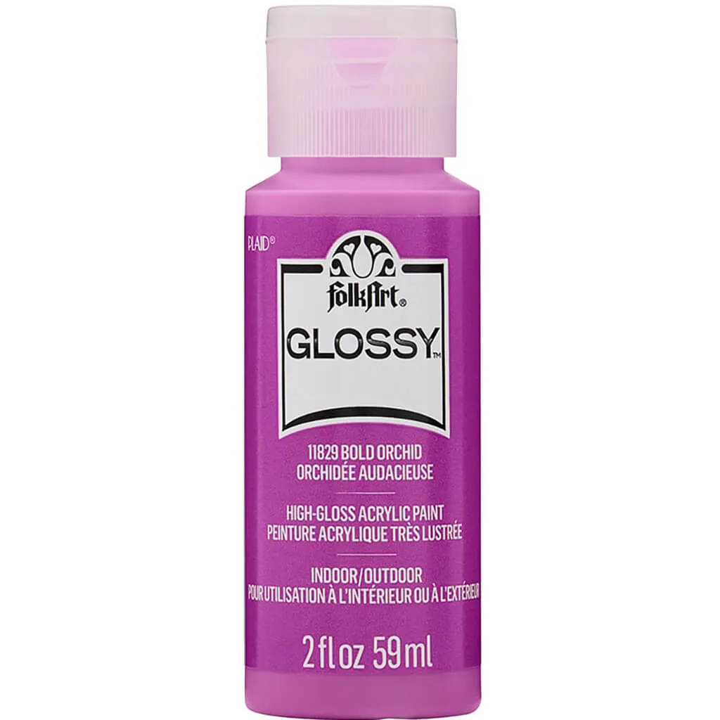 Folkart Glossy Acrylic Paint, 2oz