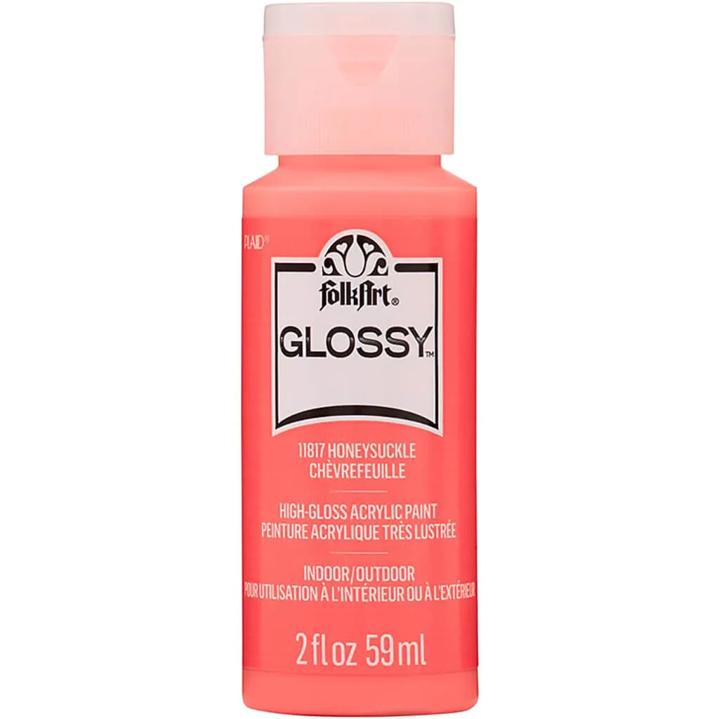 Folkart Glossy Acrylic Paint, 2oz