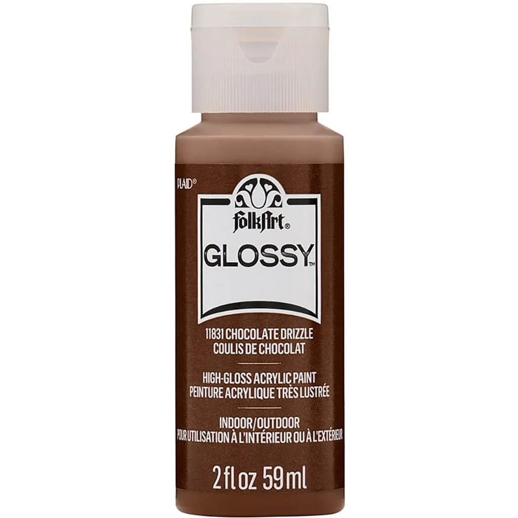 Folkart Glossy Acrylic Paint, 2oz