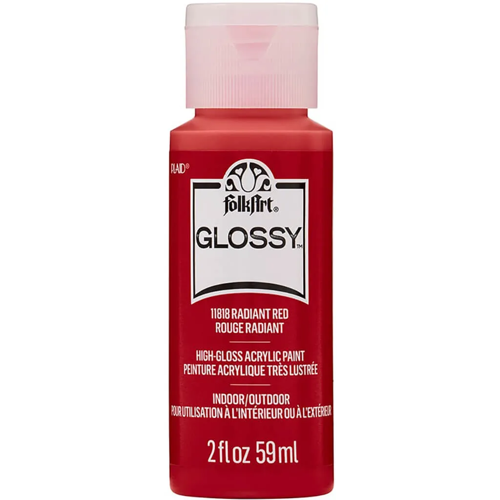 Folkart Glossy Acrylic Paint, 2oz