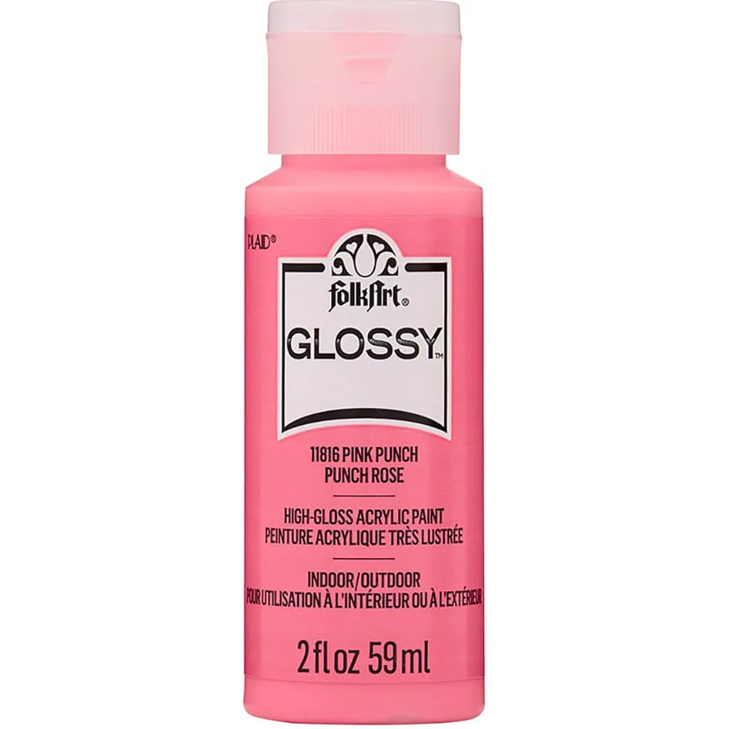 Folkart Glossy Acrylic Paint, 2oz