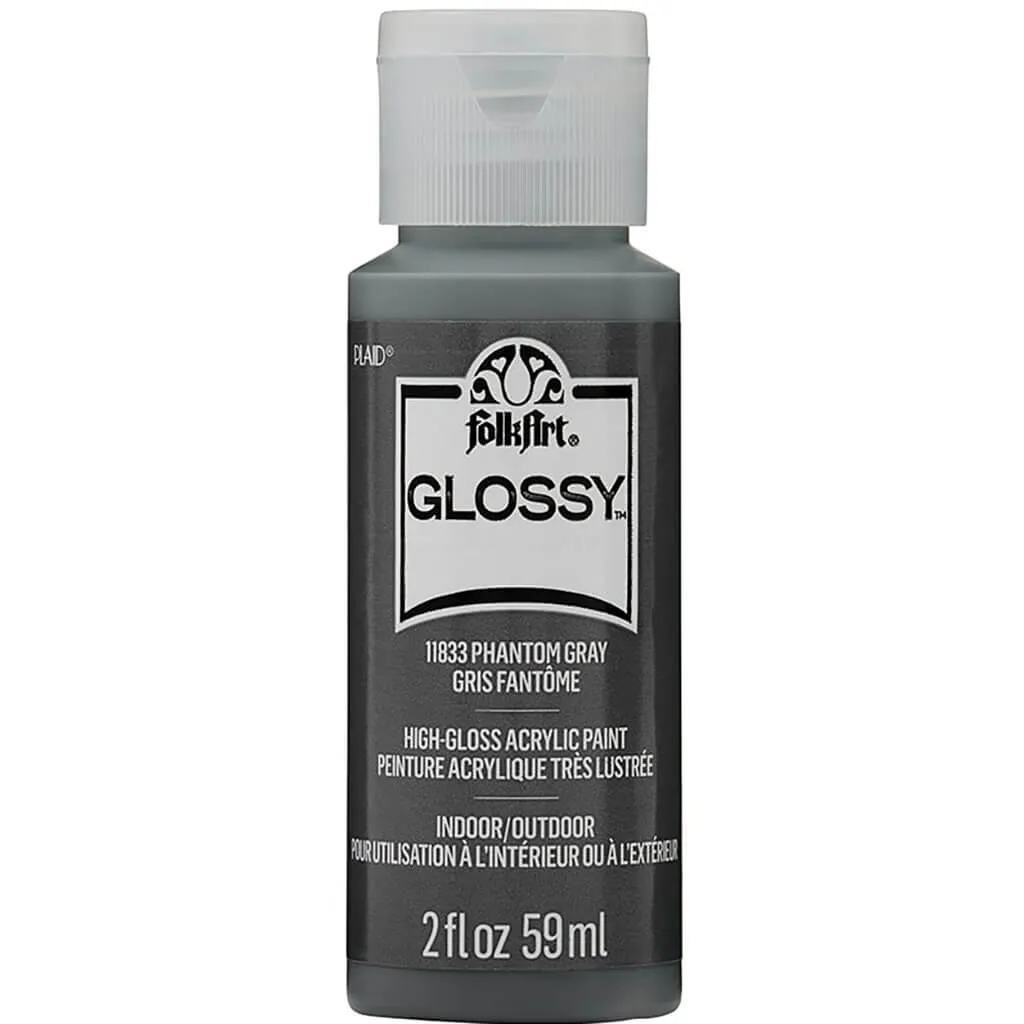 Folkart Glossy Acrylic Paint, 2oz